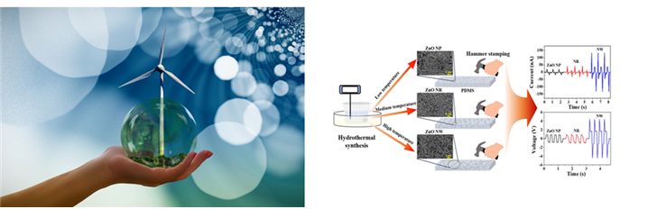 Nano-energy generator for harvesting renewable energy