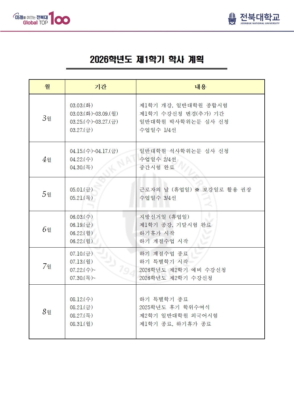 2026학과 1학기